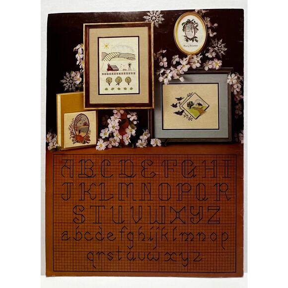 VTG Leisure Arts Cross Stitch Design Book-Four Seasons Charted Designs - Picture 2 of 3
